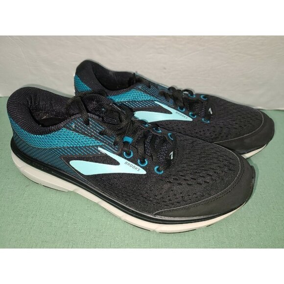 Brooks Womens Dyad 10 Running Shoes Black 1202751B025 Low Top Mesh Lace Up 9 B - Picture 2 of 4